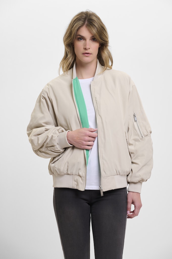 Rino & Pelle reversible bomber jacket elyn.7002521 10819 fog grey and clover