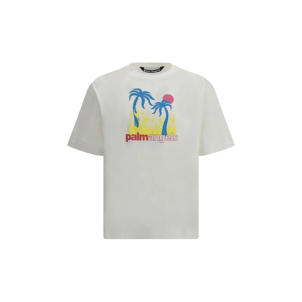 Palm Angels Burning oasi t-shirt met korte mouwen