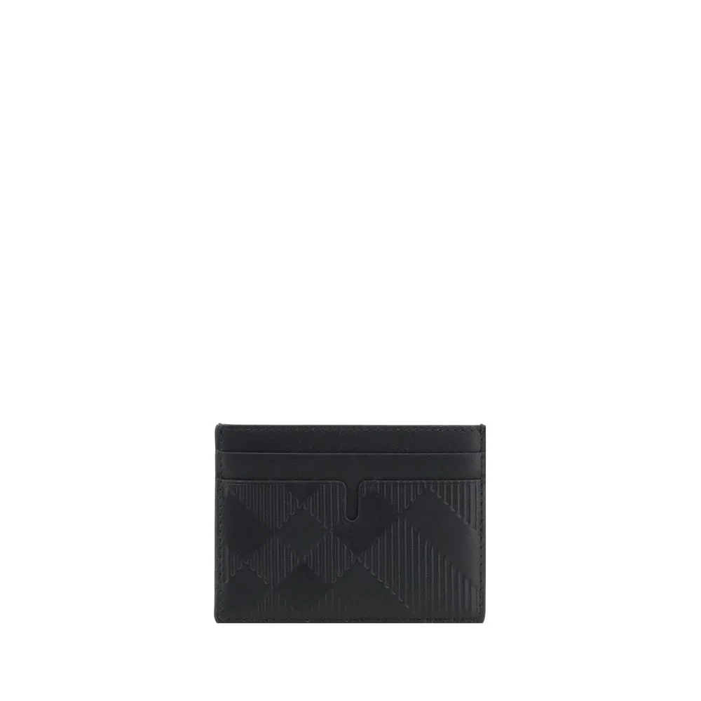 Burberry Card holder van leer met kaartsleuven en elegantie