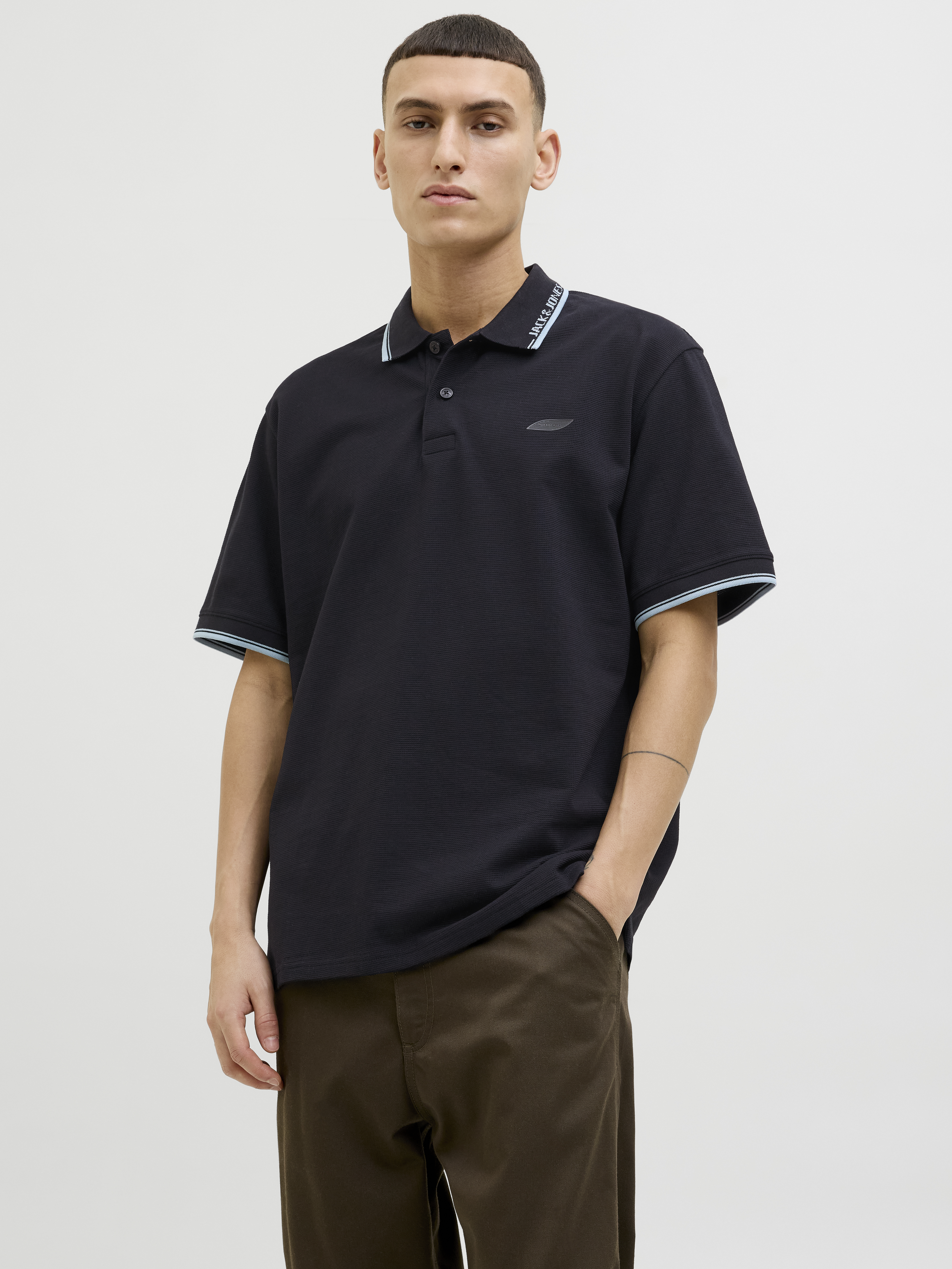 Jack & Jones Jcopacer jacquard polo ss