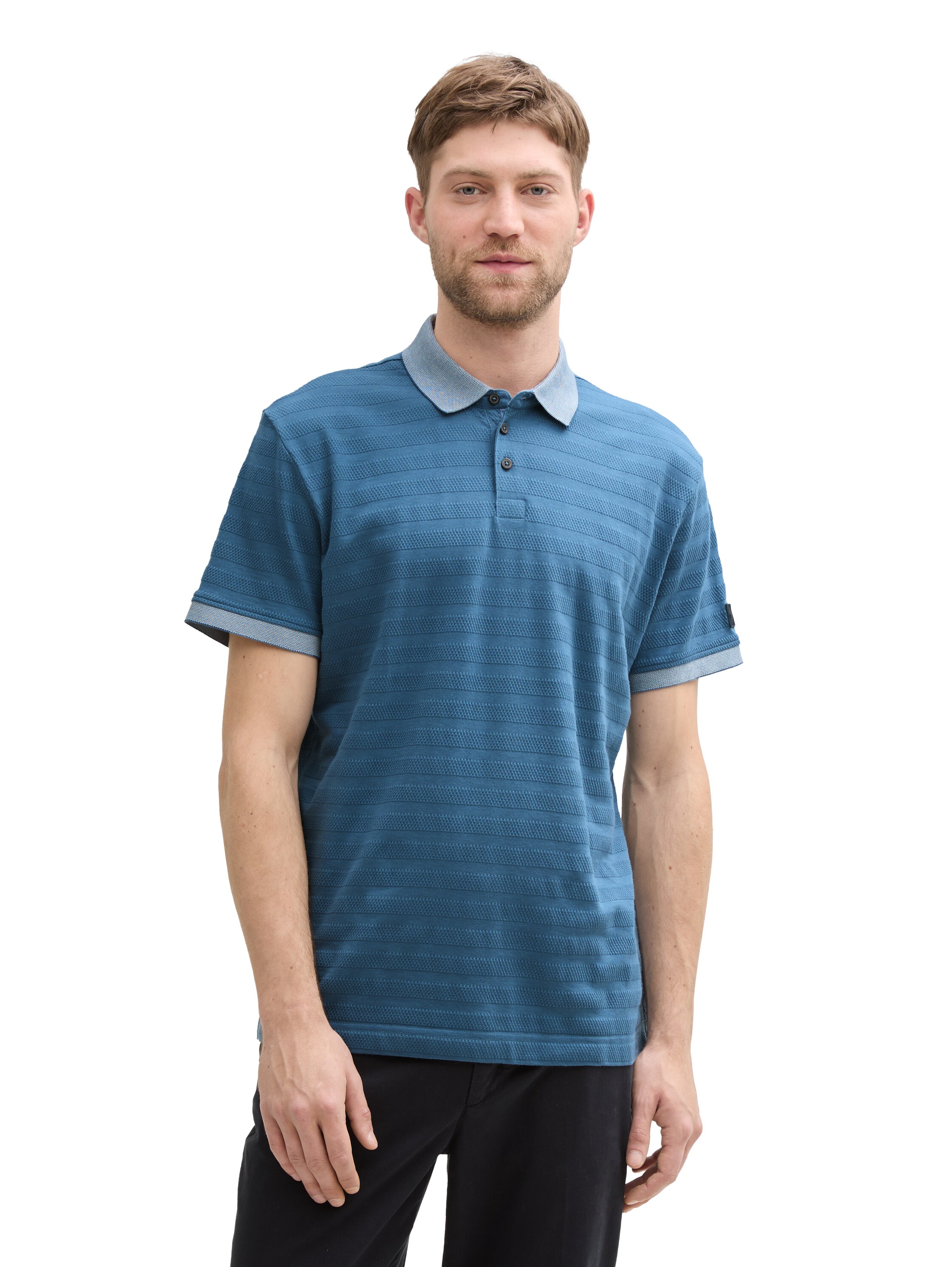 Tom Tailor Structured stripe polo