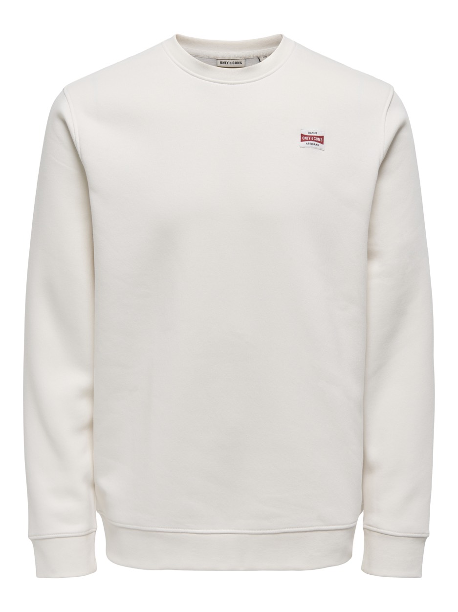 Only & Sons Onsdawson reg ls crew beige