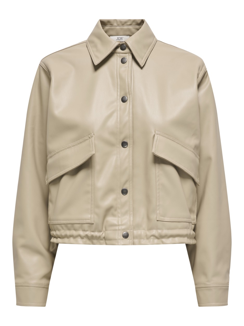 Jacqueline de Yong Jdyalaia ls faux bomber wvn beige