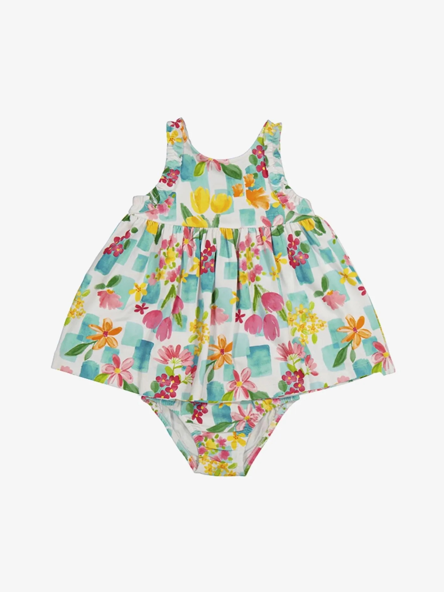 Mayoral Printed dress with panty