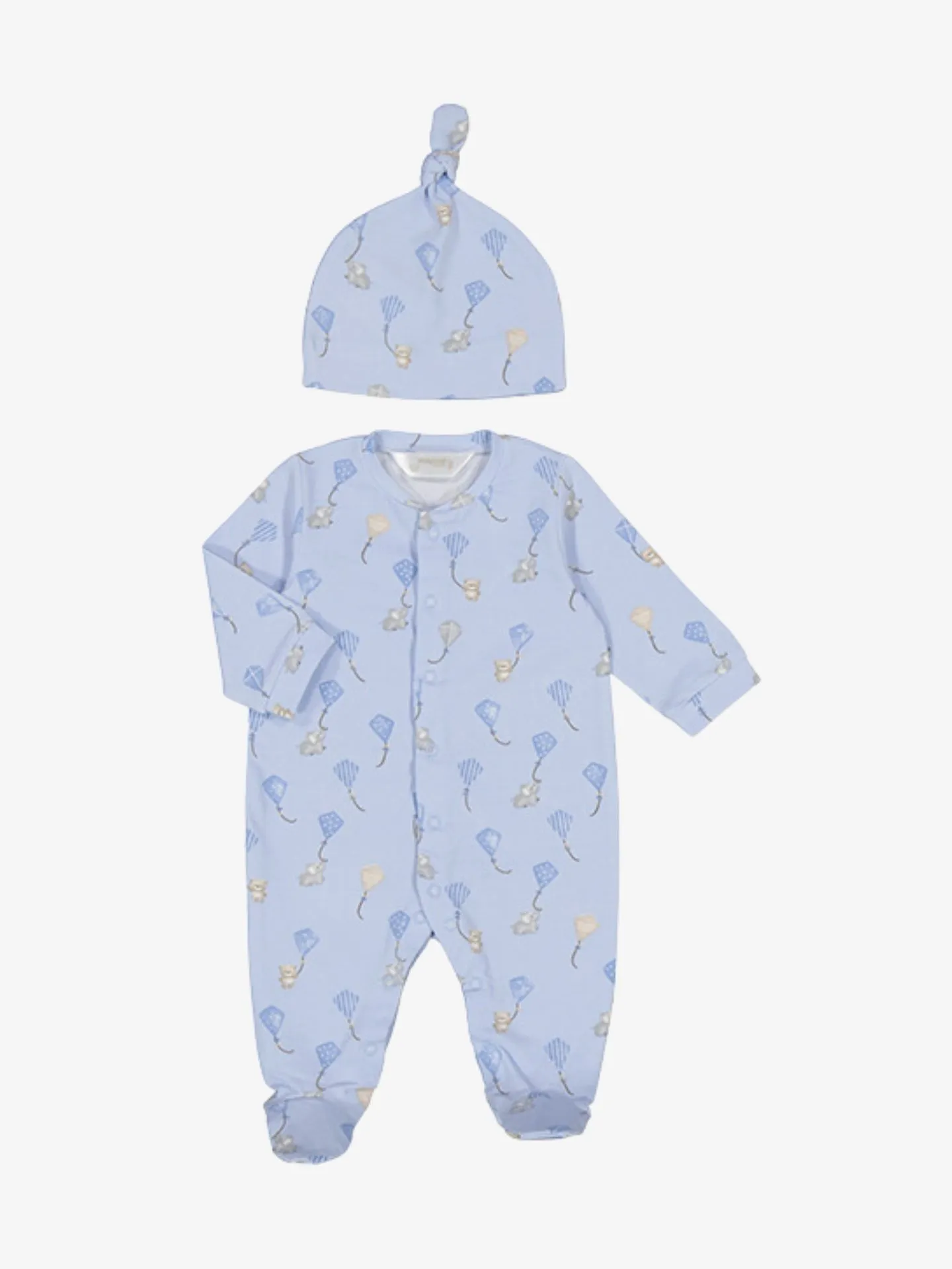Mayoral Long onesie w/ hat