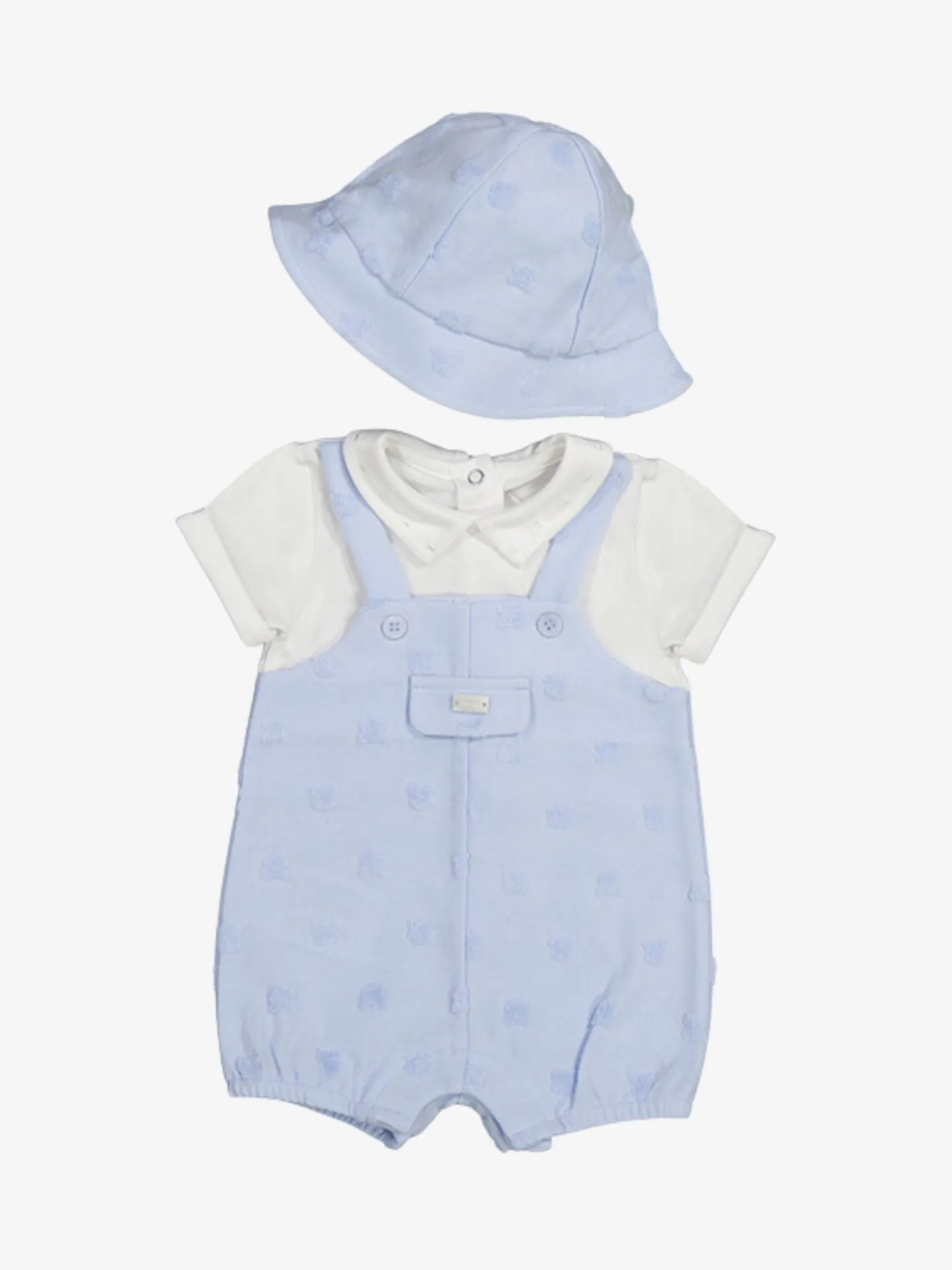 Mayoral Jongens set dungaree hoedje