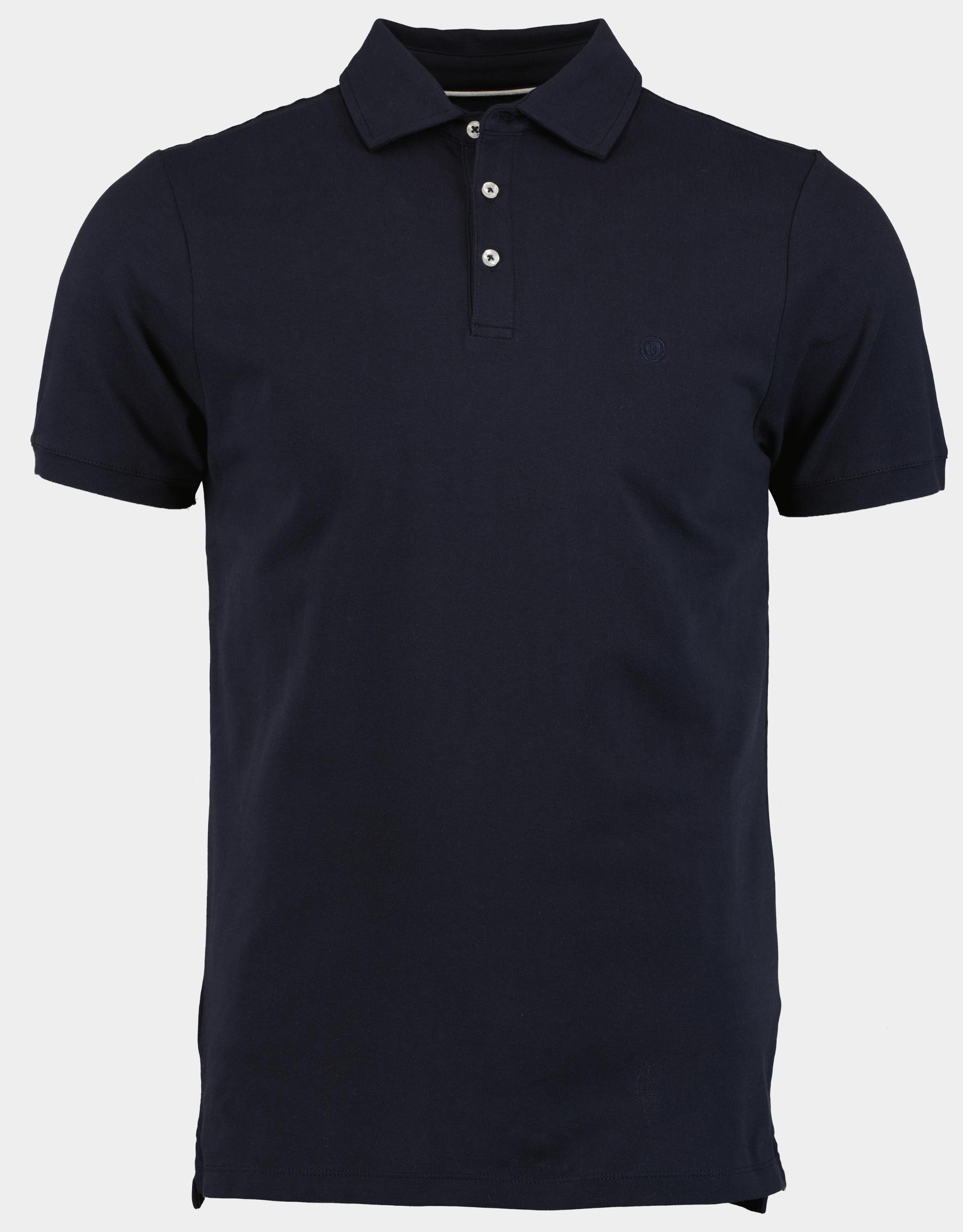 Bos Bright Blue Polo korte mouw arto polo fine pique plain 24108ar22bo/290 navy