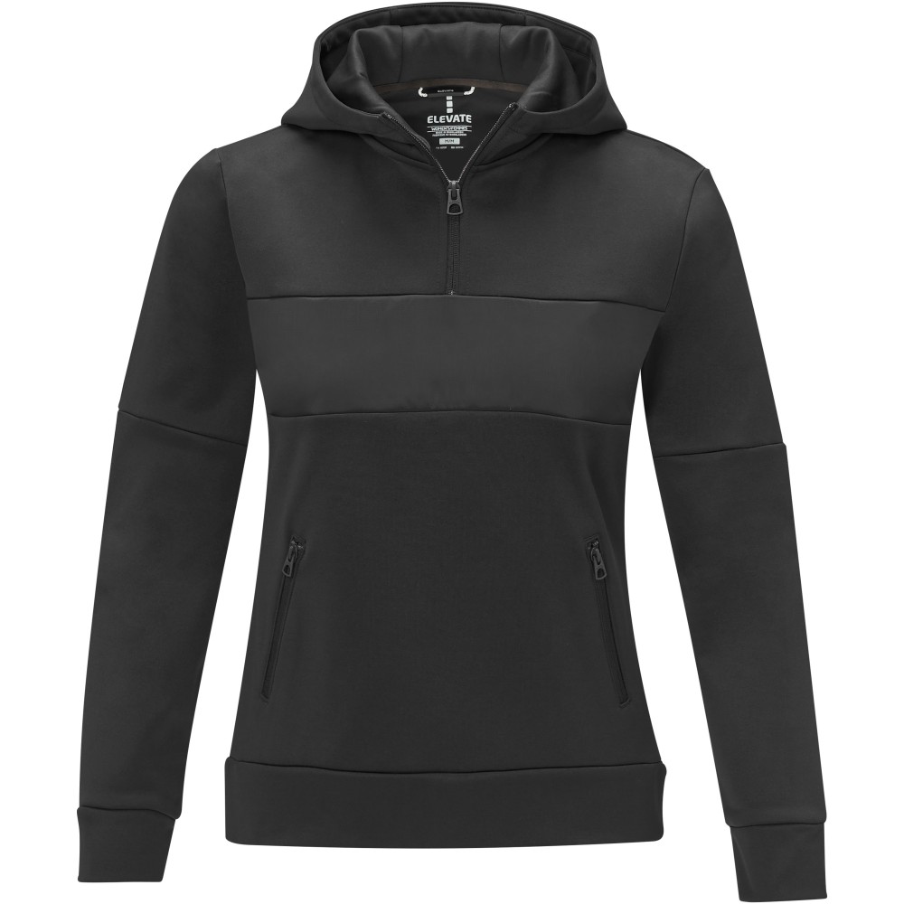 Elevate Life Dames anorak hooded half zip sweatshirt