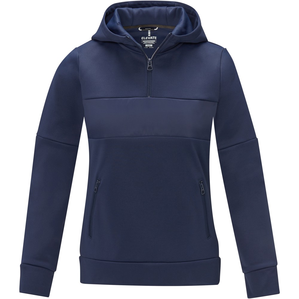 Elevate Life Dames anorak hooded half zip sweatshirt