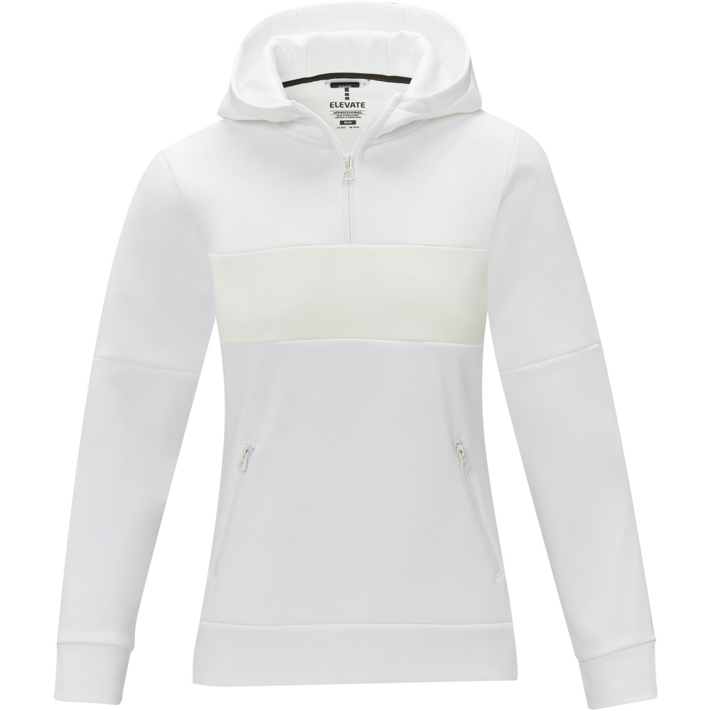 Elevate Life Dames anorak hooded half zip sweatshirt