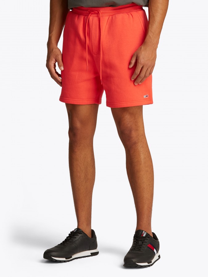 Tommy Hilfiger Dm0dm21931 sn6 -  flag beach bright vermillion heren short