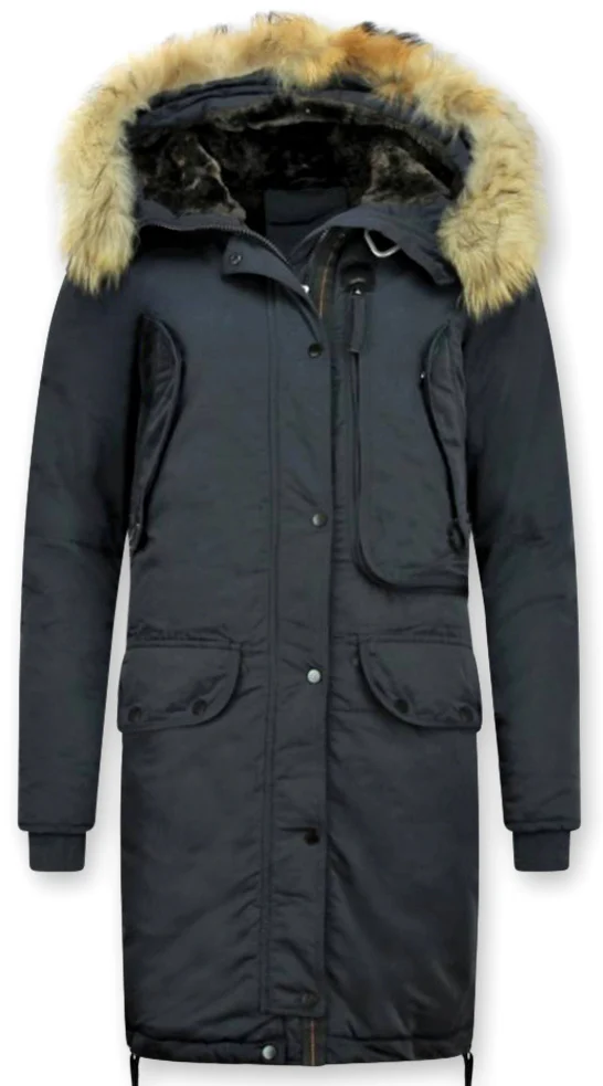 Gentile Bellini Winterjas parka met bontkraag