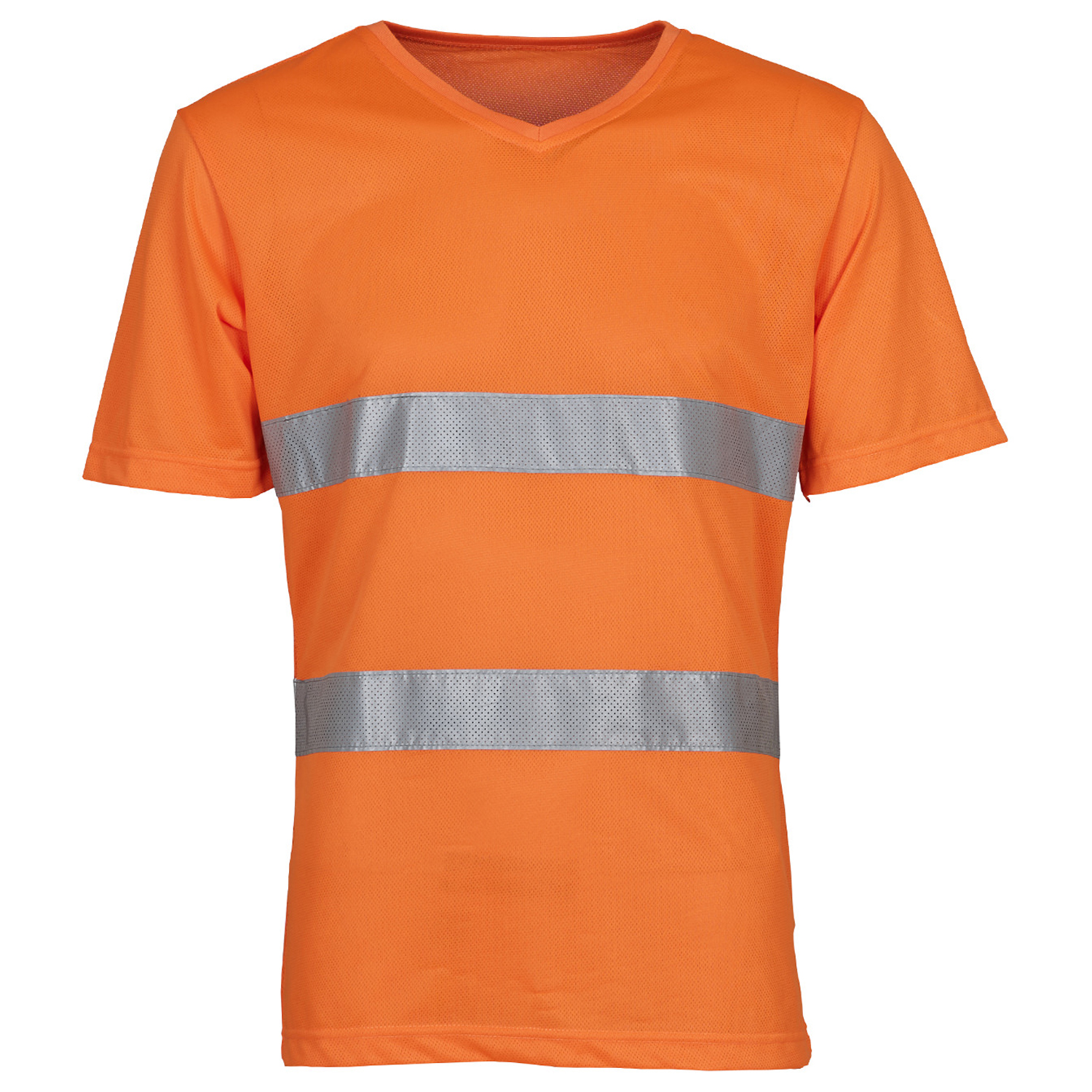 Yoko Unisex volwassenen hi-vis v hals veiligheid t-shirt