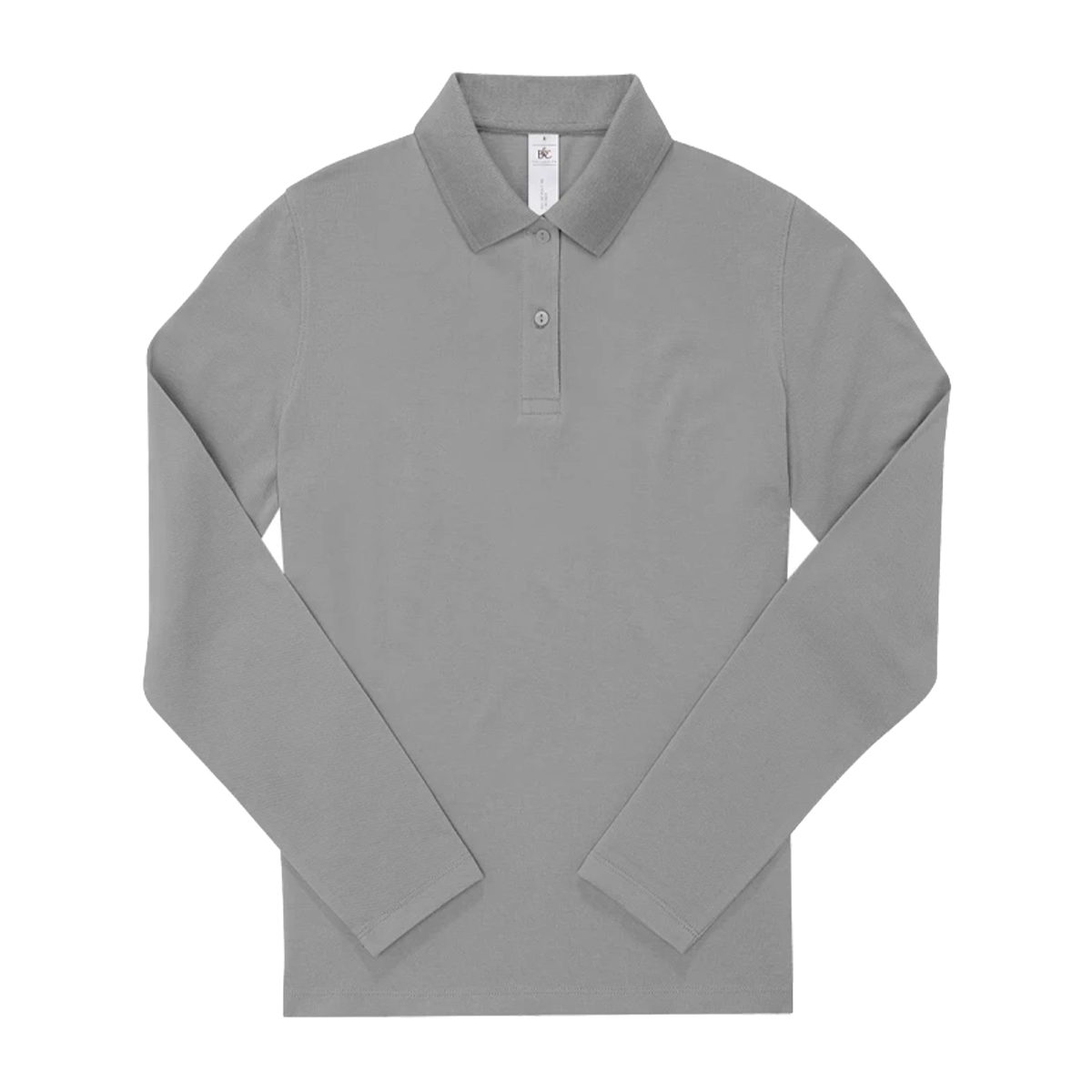 B and C Dames my polo 180 heather shirt met lange mouwen