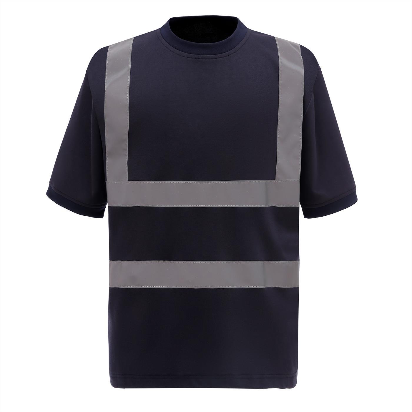 Yoko Heren-hi-vis t-shirt met korte mouwen