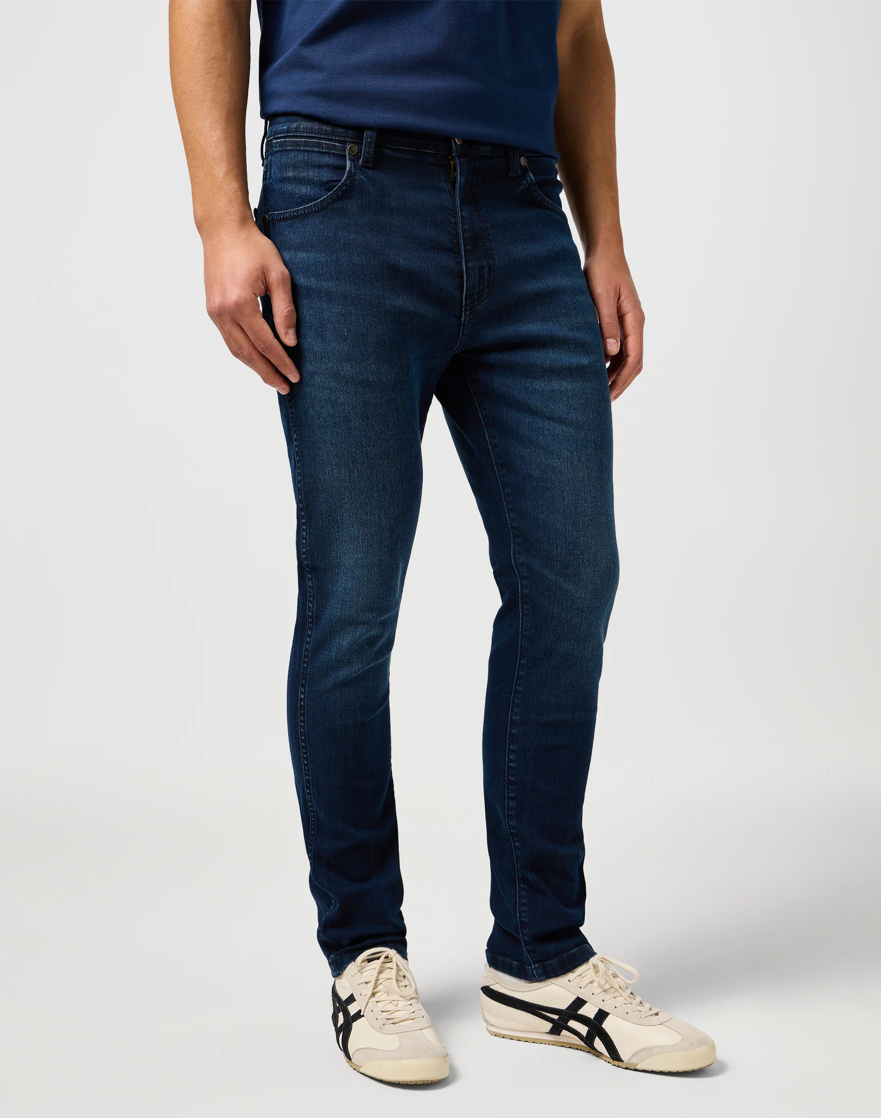 Wrangler Larston heren slim-fit jeans sapphire stone