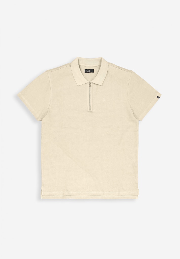 Butcher of Blue adrien loose zip polo m2422004 618 beige grey