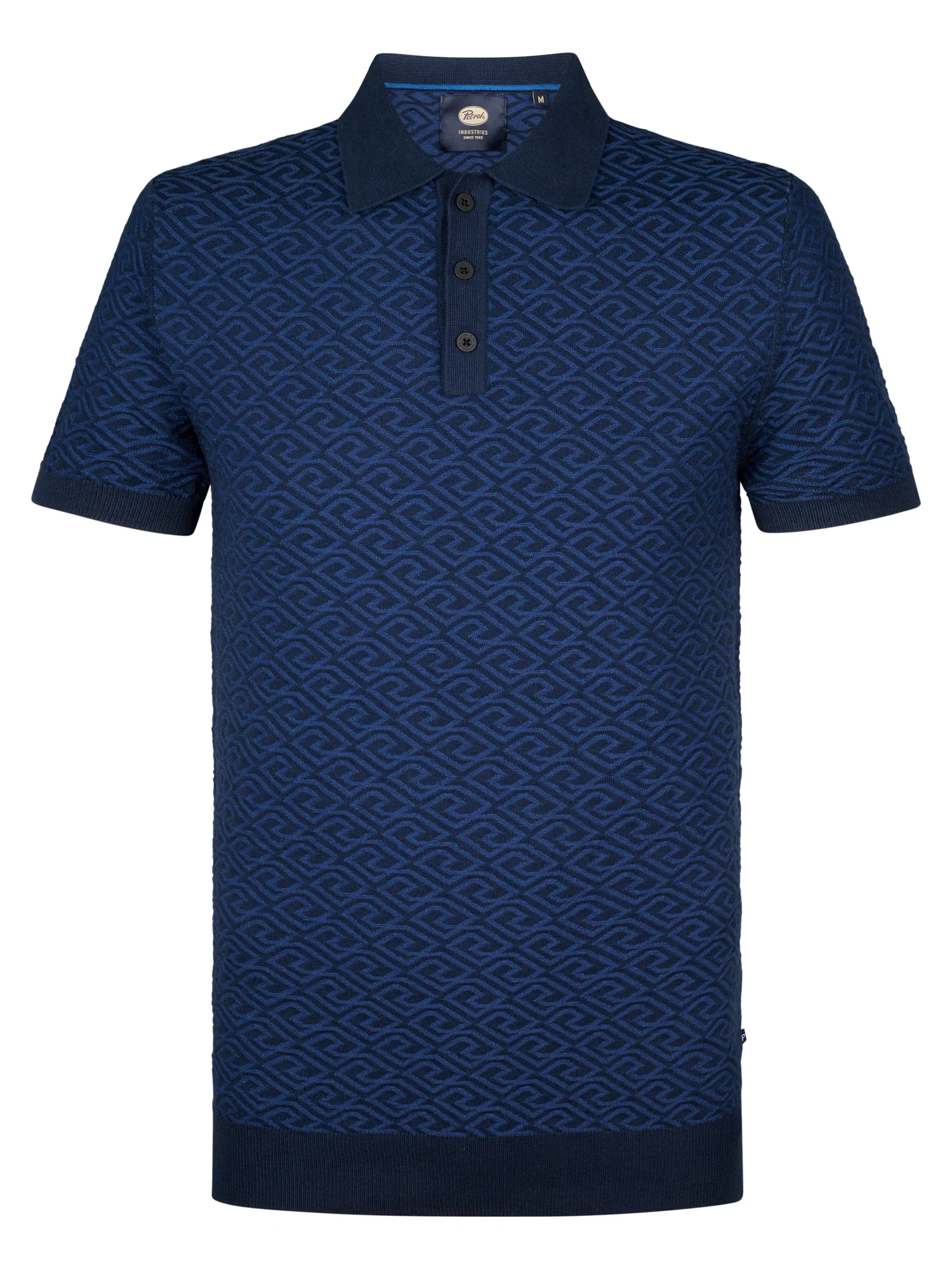 Petrol Industries Heren polo- m-1050-kwc206 5178 navy blue