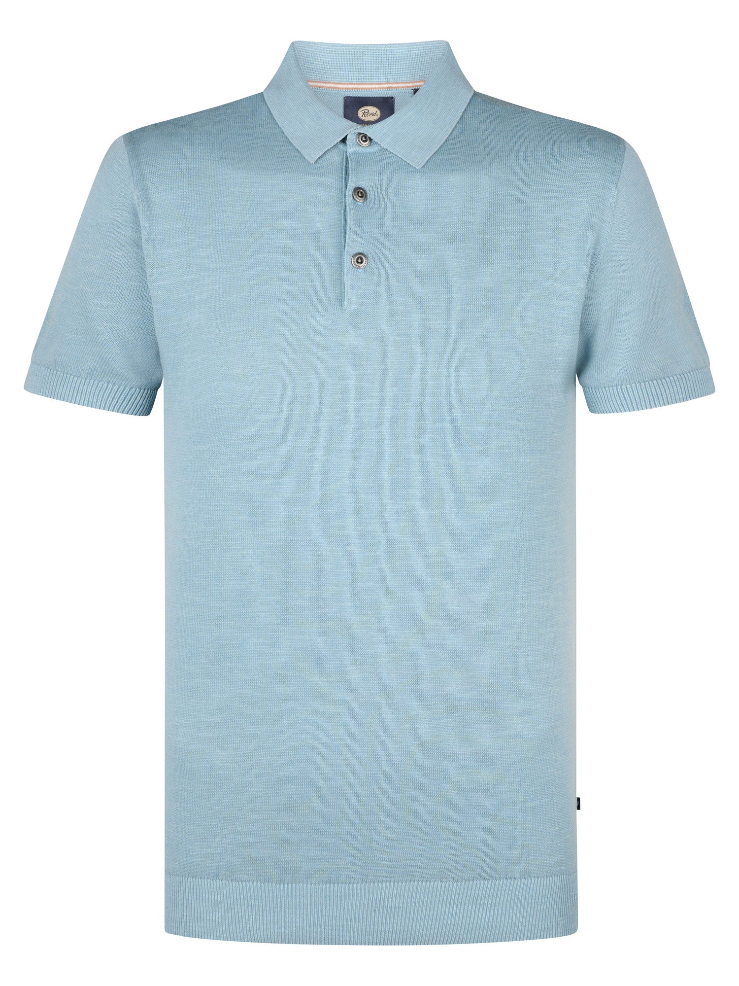 Petrol Industries Heren polo m-1050-kwc207 5187 pale blue