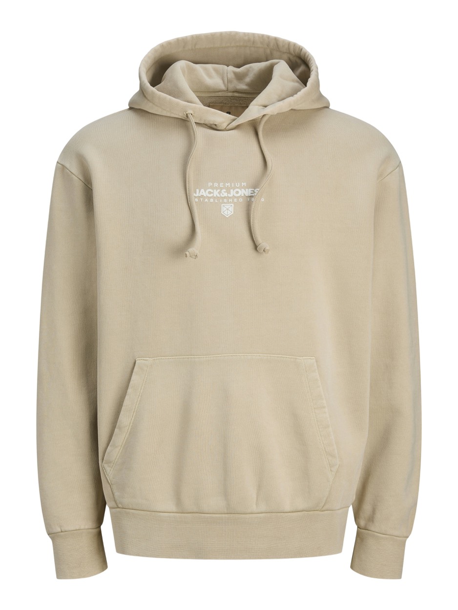 Jack & Jones Jprbluaxton sweat hood zand