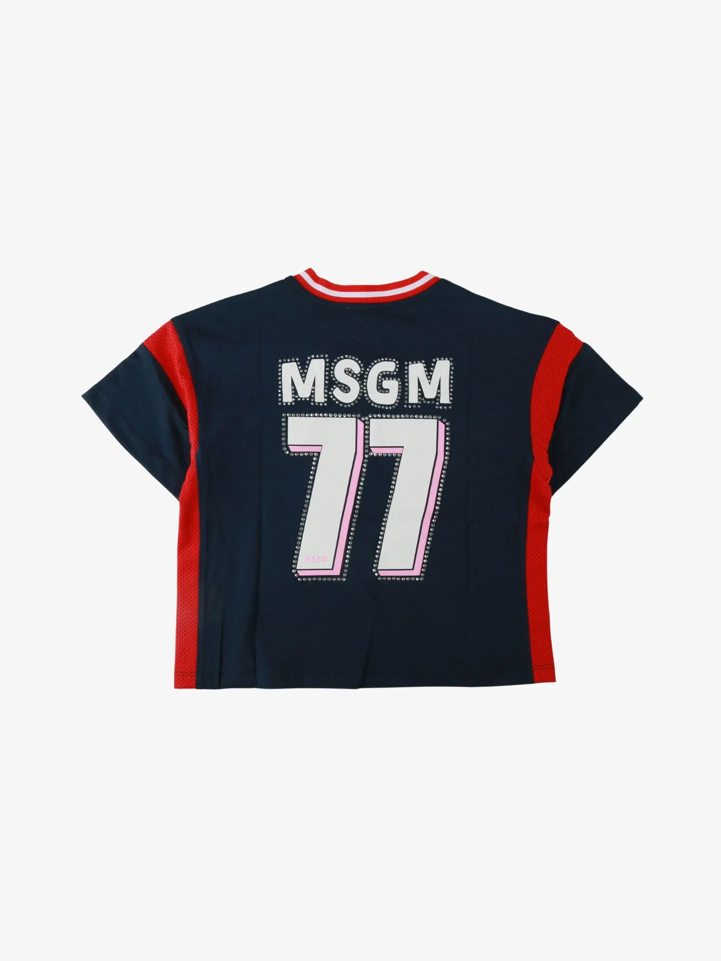 Msgm Meisjes t-shirt jersey mesh blue