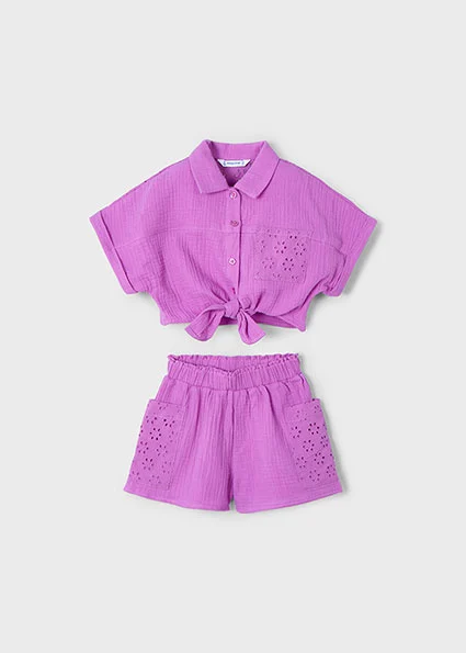 Mayoral Zomer top + short meisjes orchidee