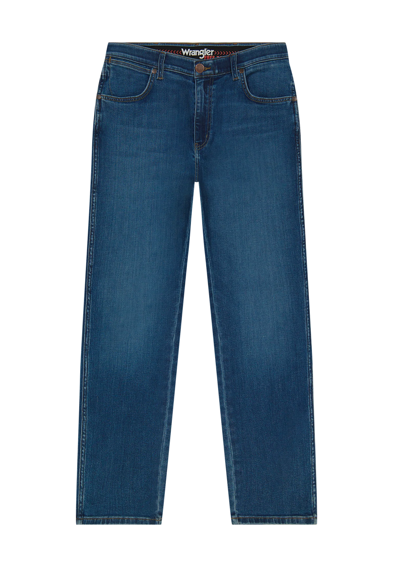 Wrangler Greensboro heren regular straight-fit jeans dandelon summer