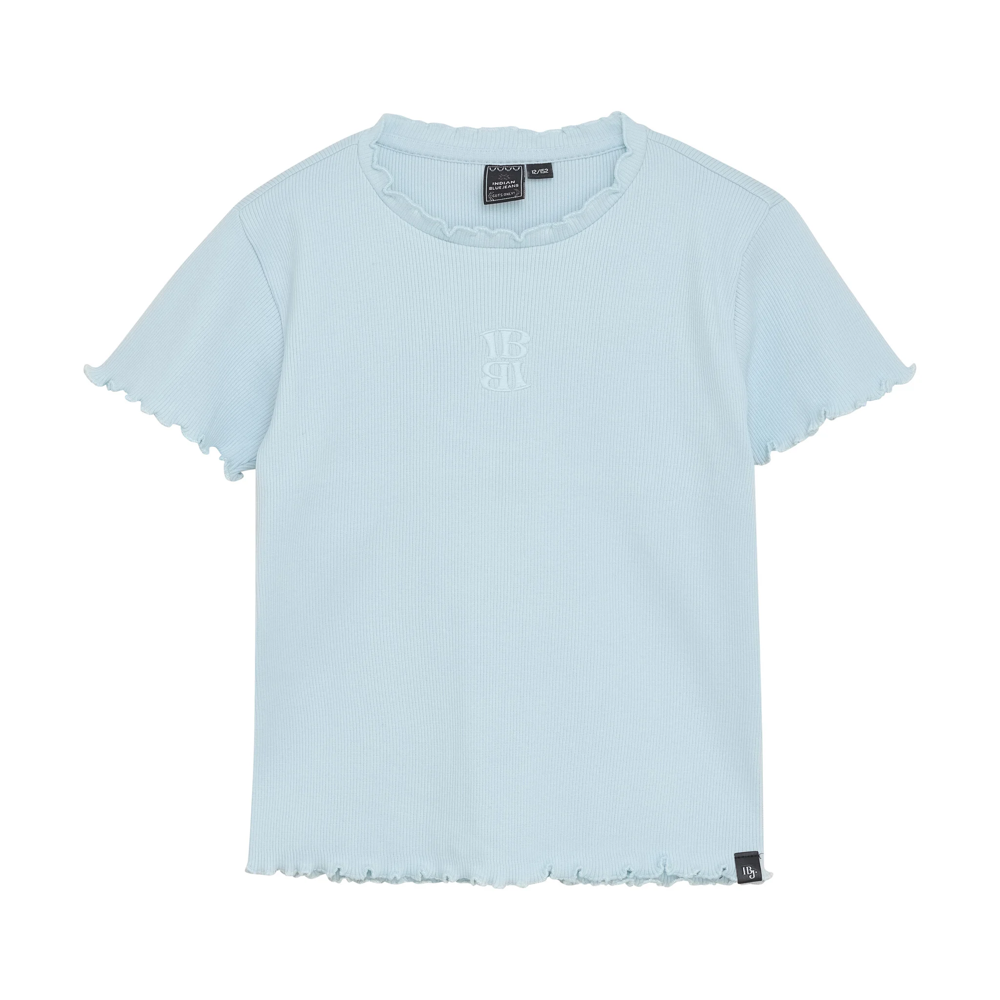 Indian Blue Zomer t-shirt s/s meisjes - cropped