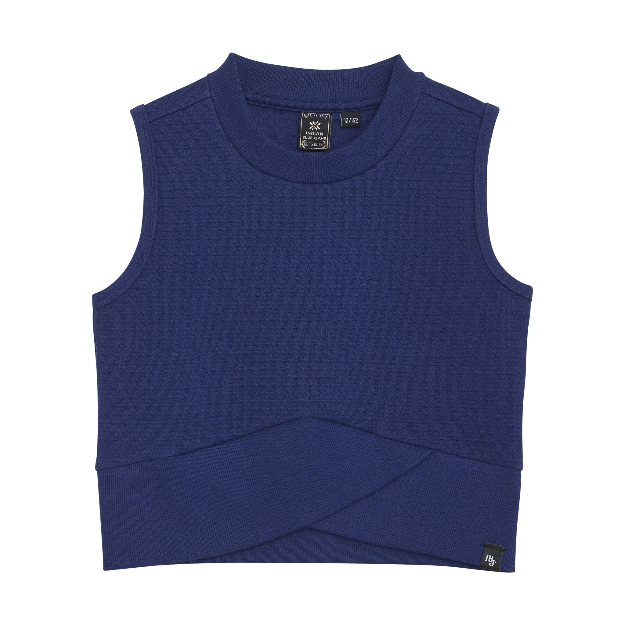 Indian Blue Zomer crop top meisjes navy