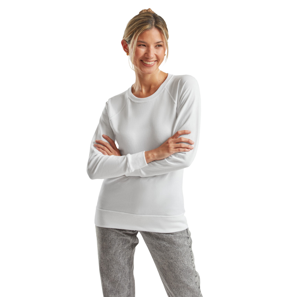 Fruit of the Loom Dames lichtgewicht raglan sweatshirt