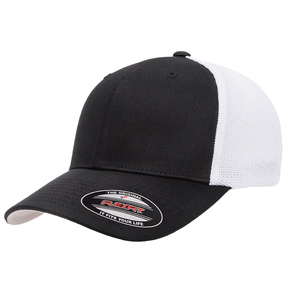 Flexfit Tweekleurige katoenen mesh trucker cap