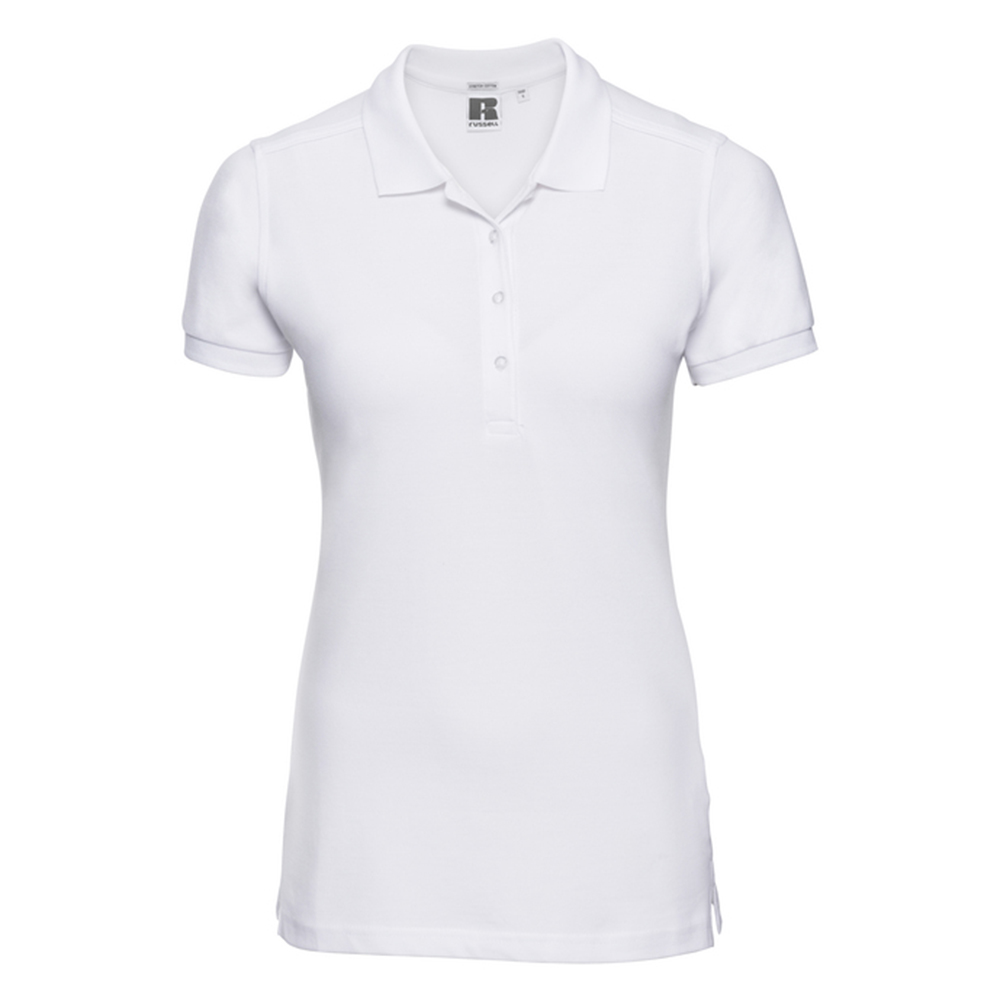 Russell Athletic Dames stretch slim poloshirt