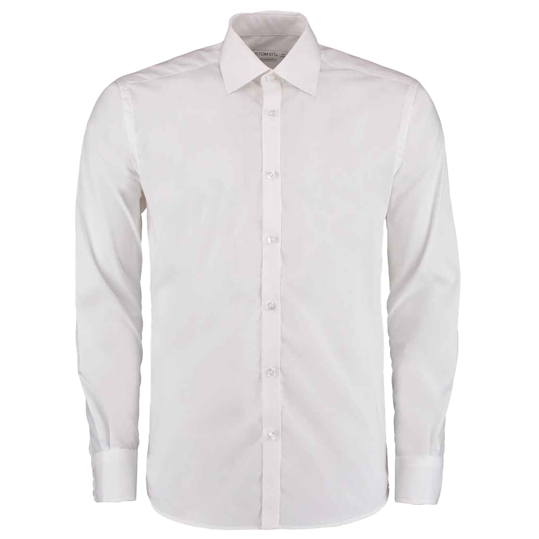 Kustom Kit Heren slim shirt met lange mouwen