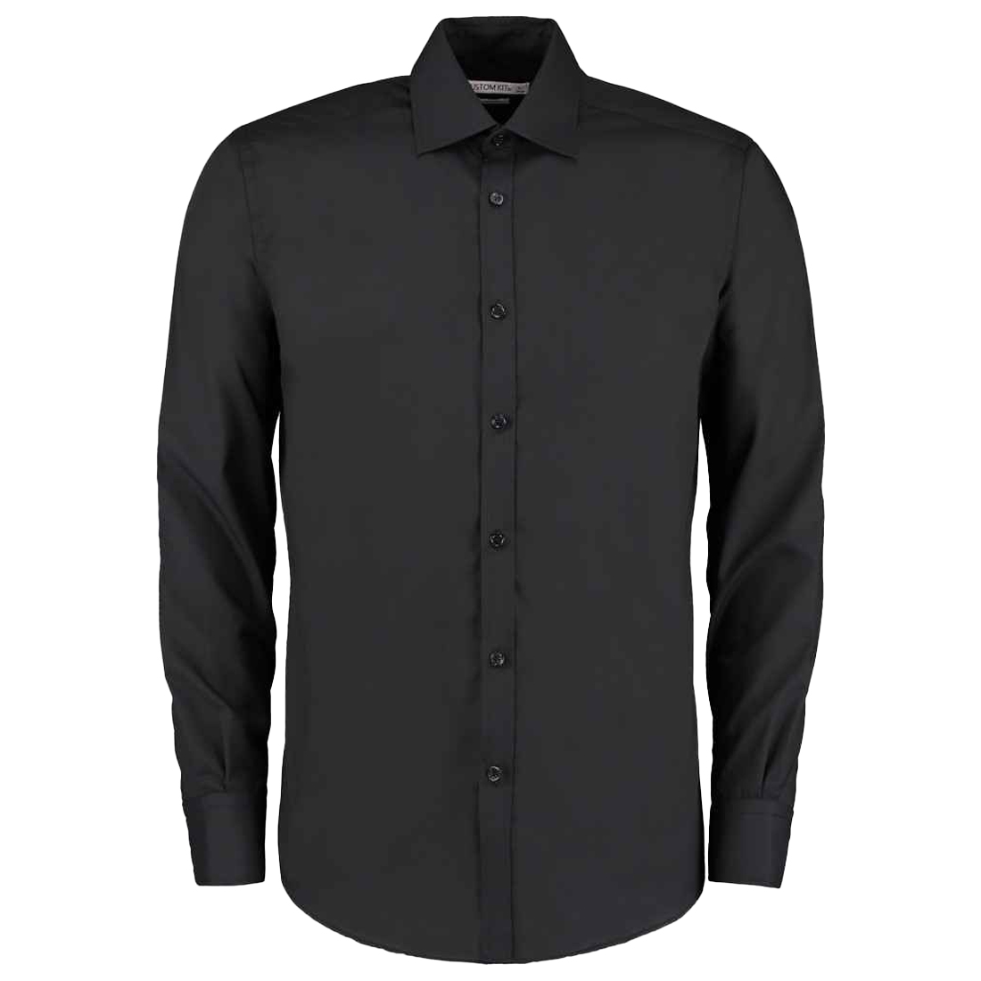 Kustom Kit Heren slim shirt met lange mouwen