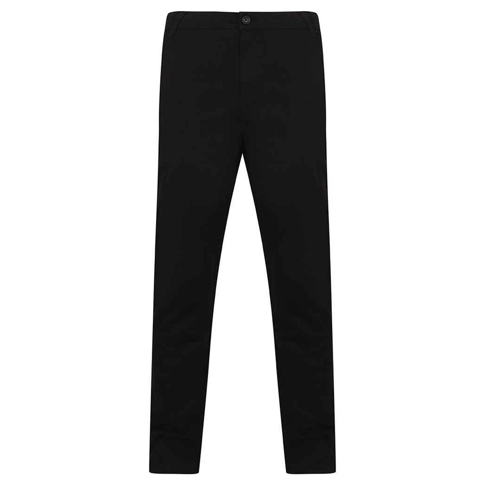 Henbury Heren stretch flex tailleband slim chinos