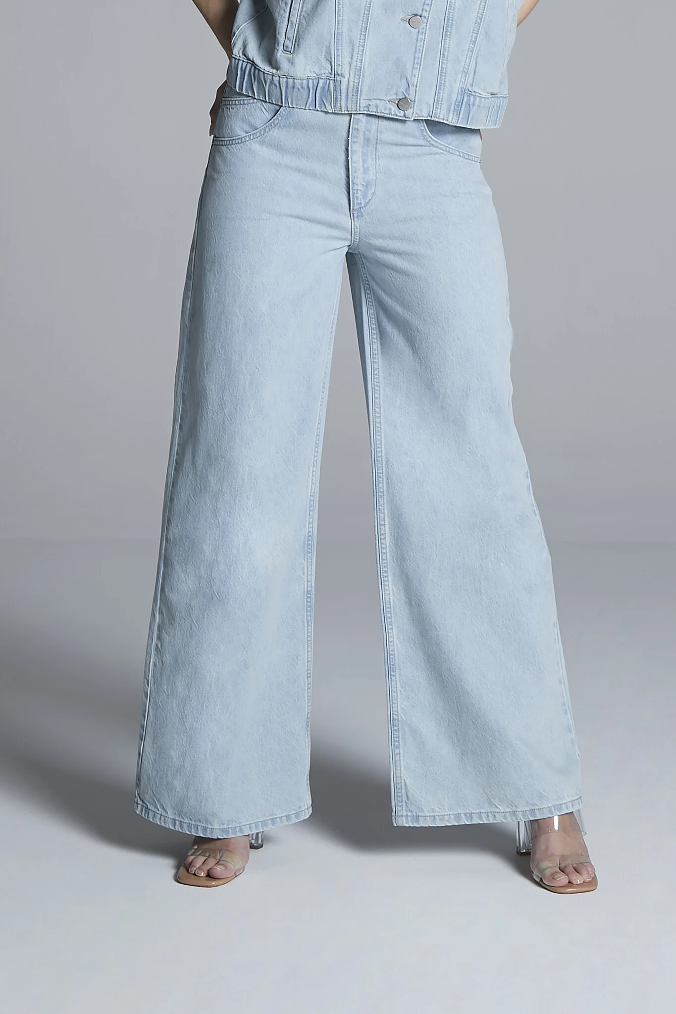 Homage to Denim H-cs25m19 straight jeans with back slits