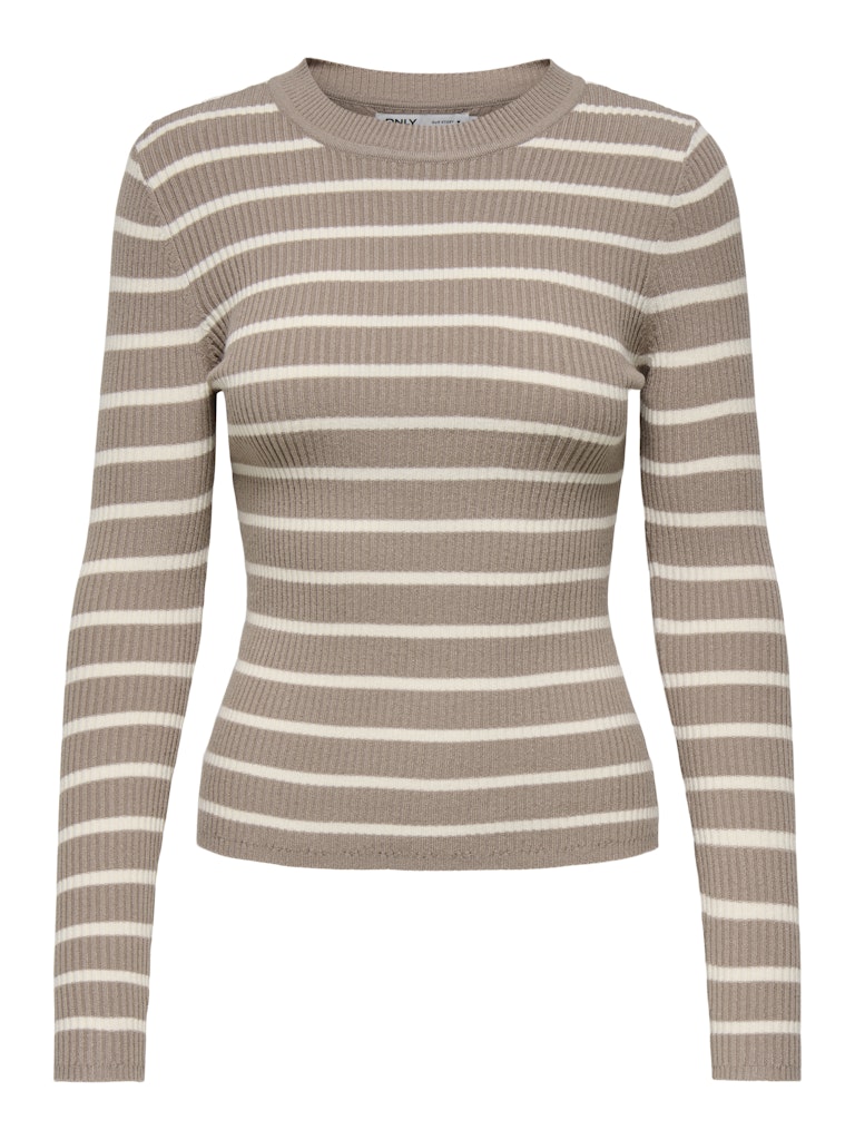 Only onllouisa l/s pullover knt nca 15344579 mocha meringue