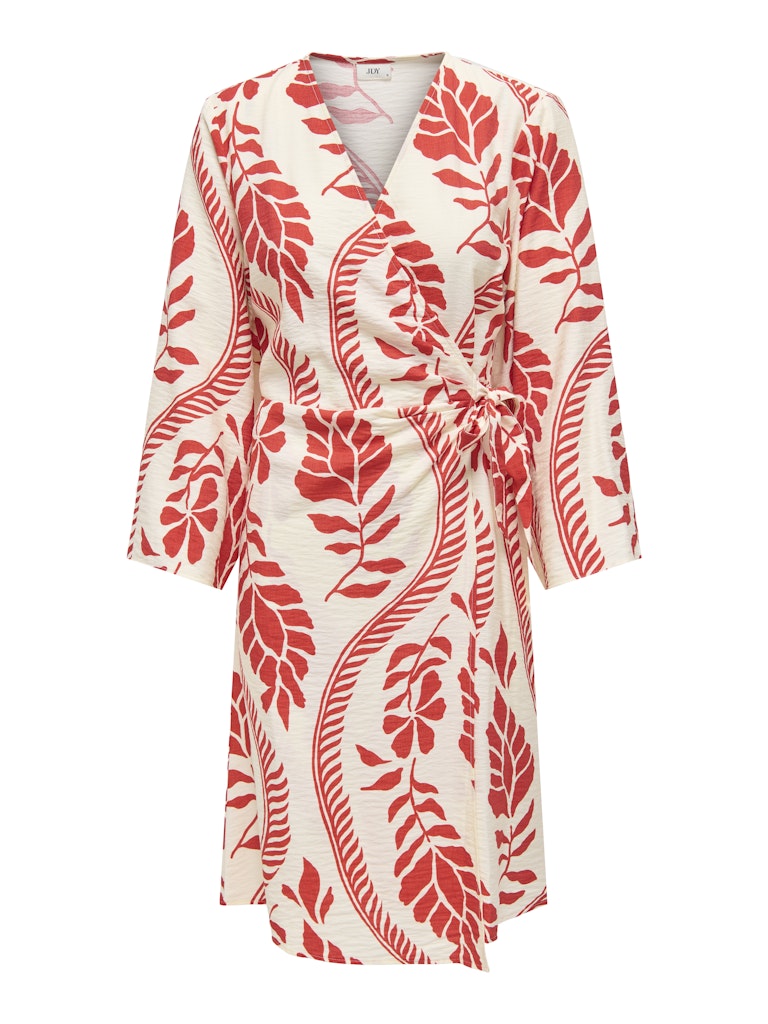 Jacqueline de Yong pepper 7/8 wrap dress wvn dia 15344095 ski patrol flowers