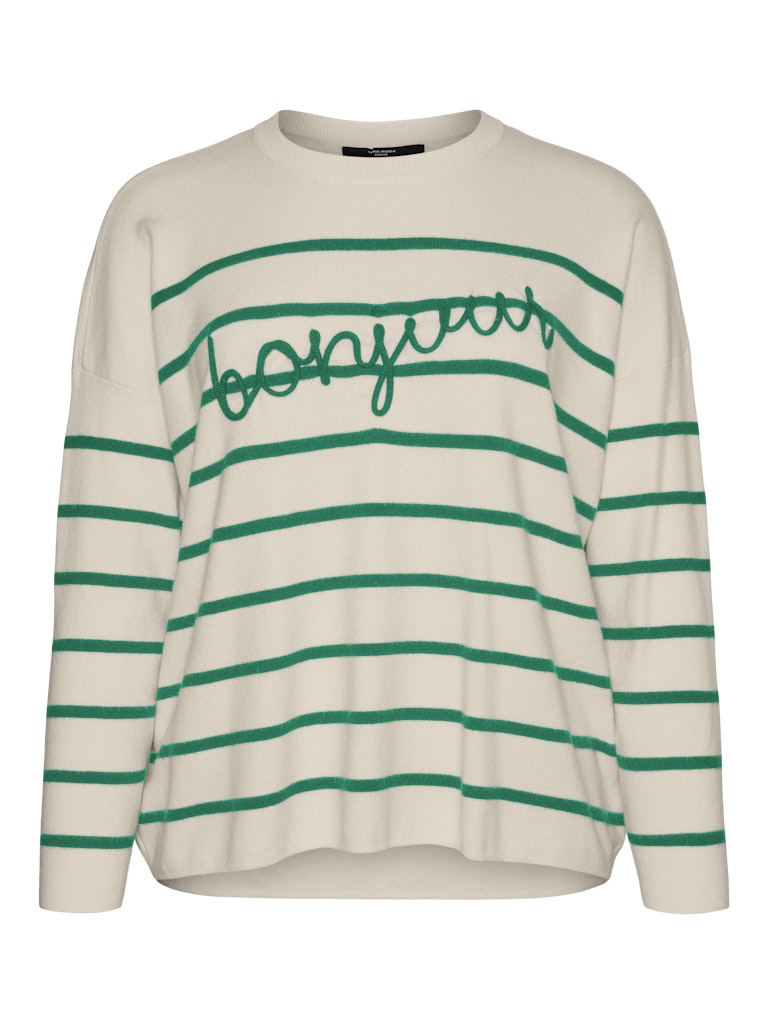 Vero Moda vmaria bonjour ls o-neck pullover g 10322312 bosphorus