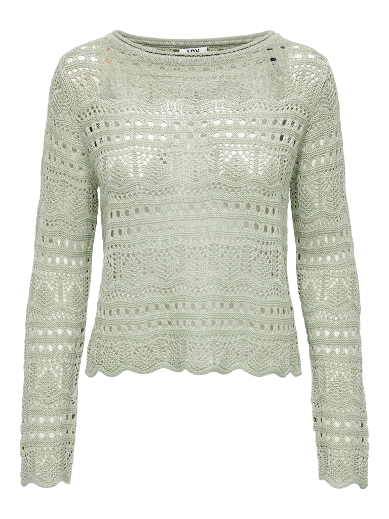 Jacqueline de Yong sun lay l/s boatneck pullov. knt 15287384 desert sage