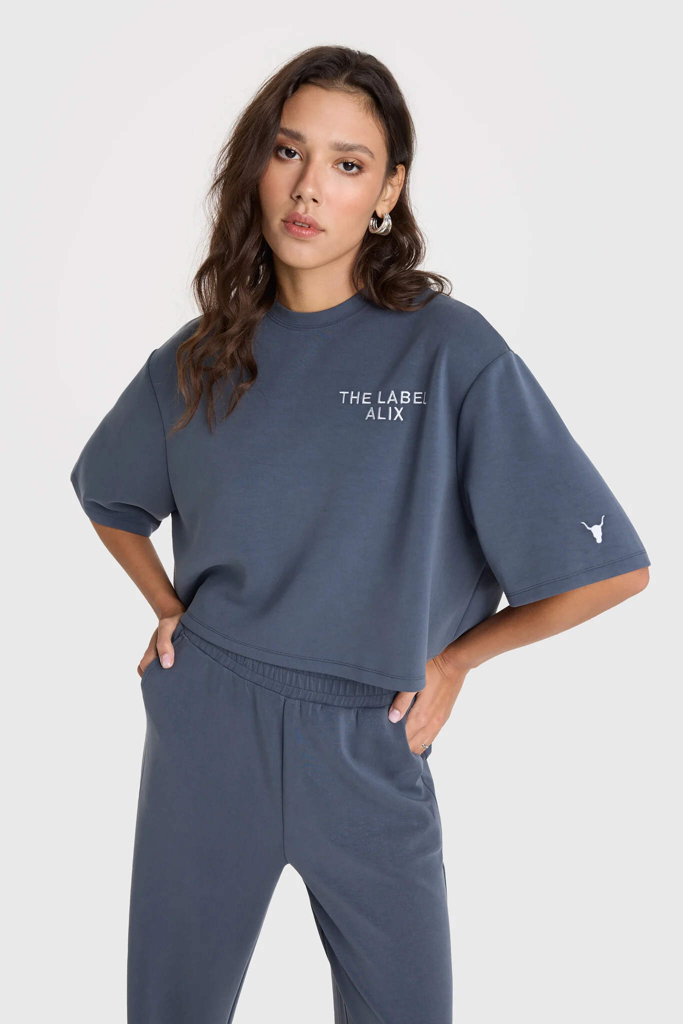 Alix The Label 2502865082 flowy cropped t-shirt