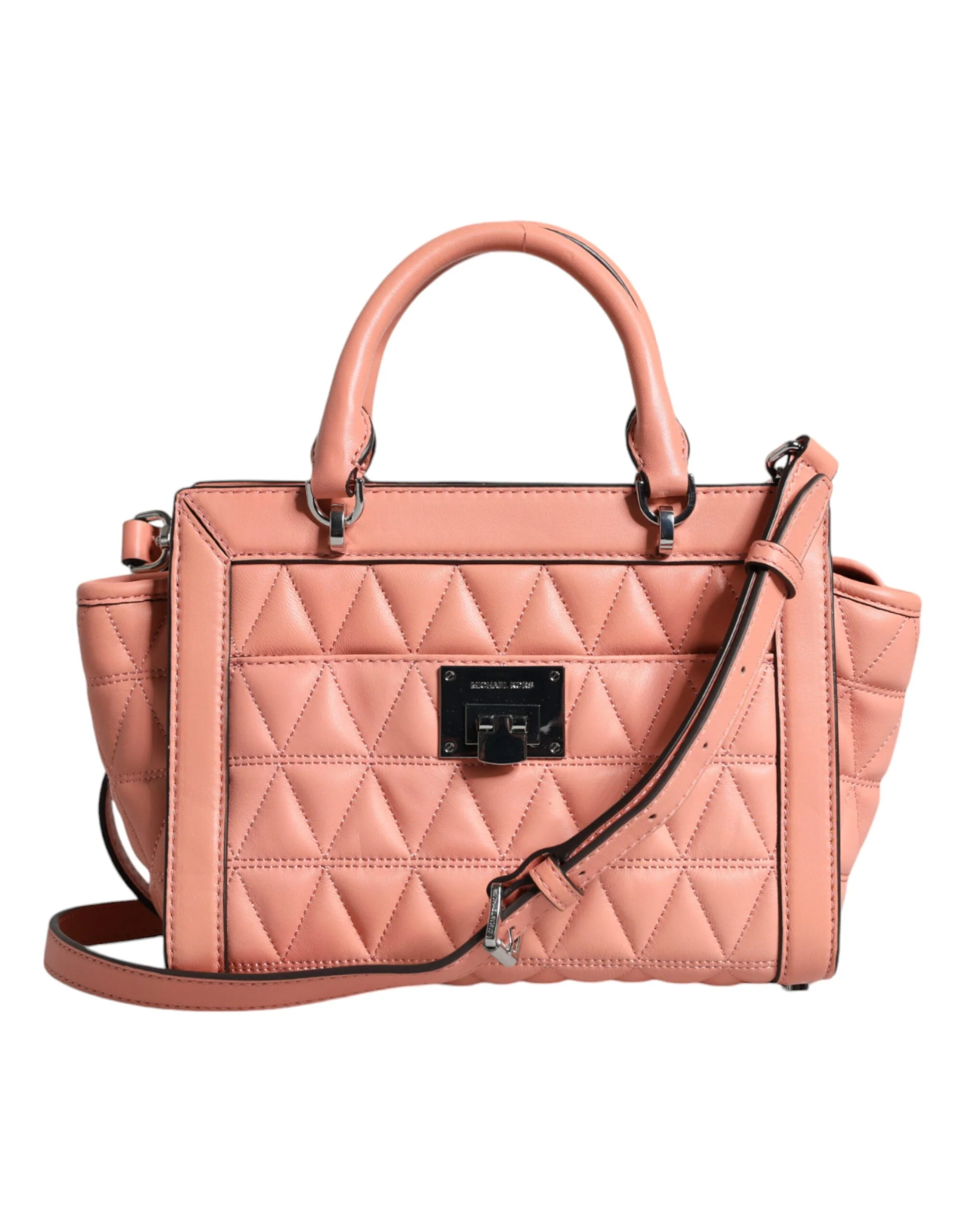 Michael Kors Quilted leren logo crossbody vivianne messenger tas