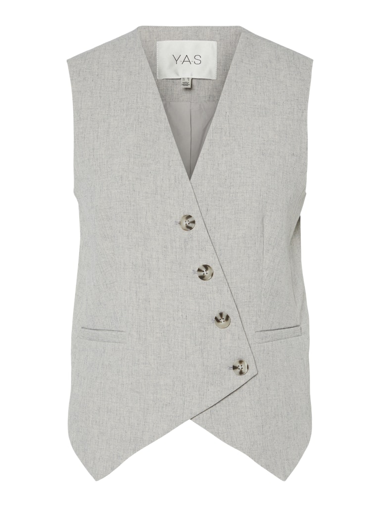 Y.A.S yasriu waistcoat s. 26036846 light grey melange