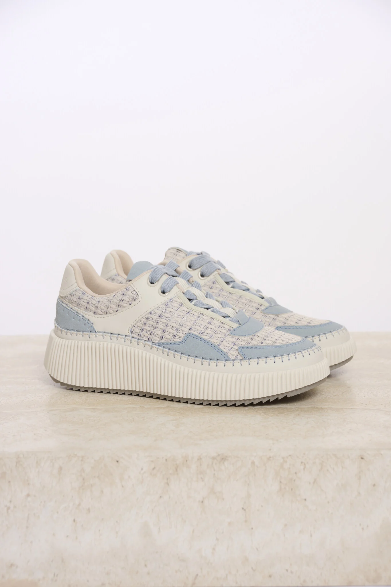 Rino & Pelle Rocco.7002521 rino en pelle mixed material sneaker light blue