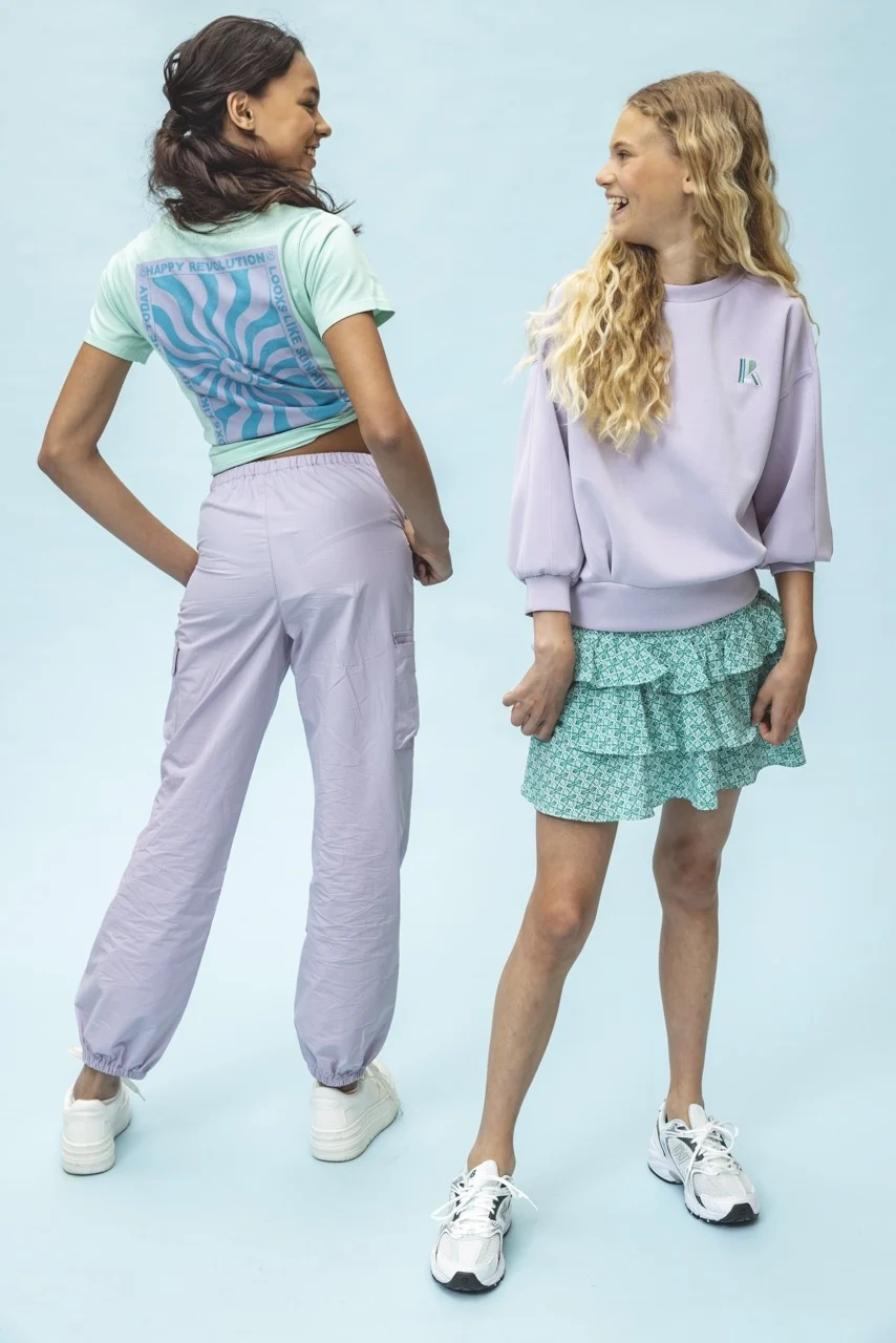 Looxs Revolution Baggy cargo parachute broek voor meisjes in de kleur
