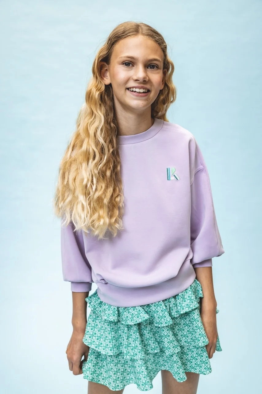 Looxs Revolution Super soft viscose sweater lila voor meisjes in de kleur