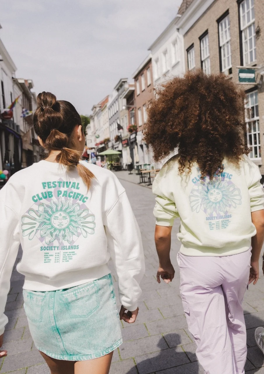 Looxs Revolution Sweater pastel lime voor meisjes in de kleur