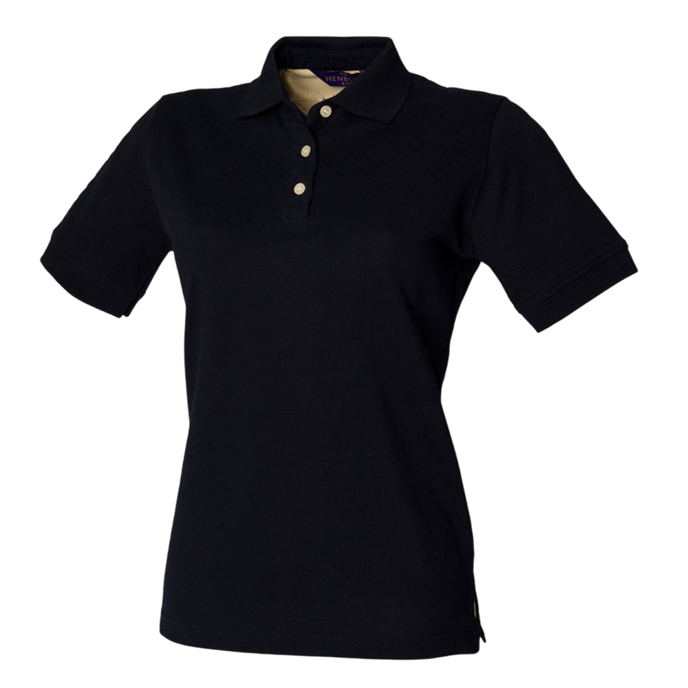 Henbury Dames klassiek piqué katoenen poloshirt