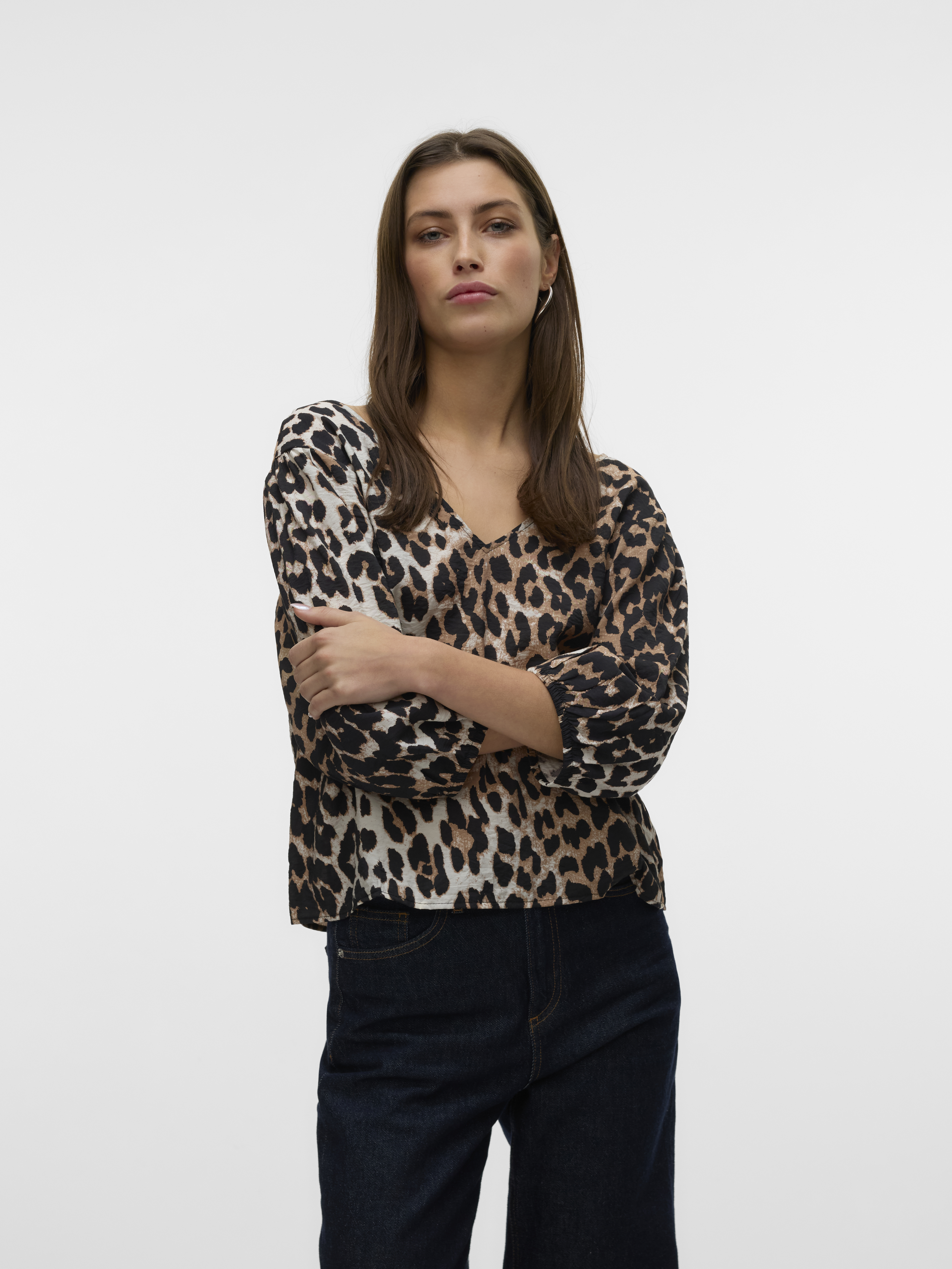 Vero Moda Vmjosie 3/4 v-neck top wvn ga