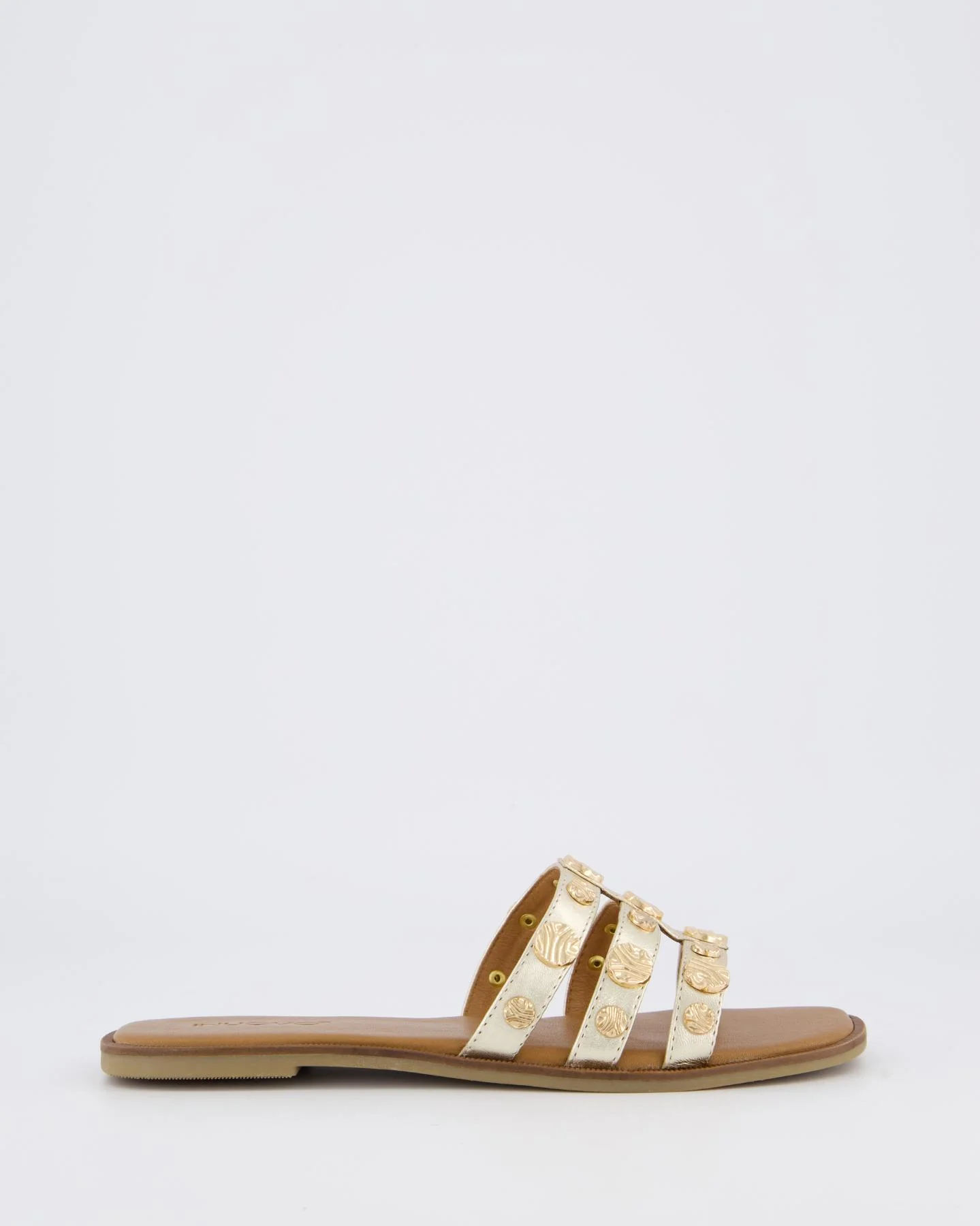 Gibaldi Dames plate studded slipper